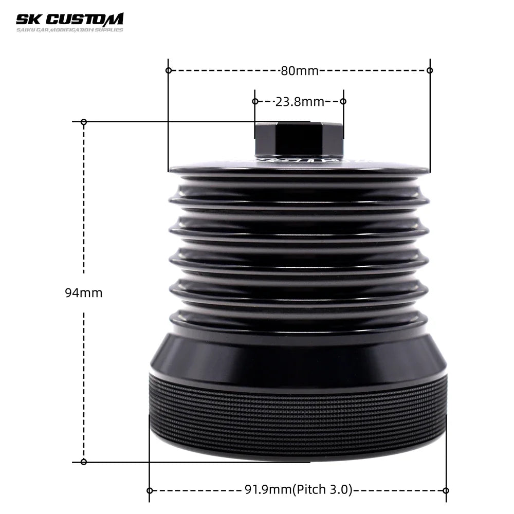 SK CUSTOM EA113 Engine Oil Filter Cap for Volkswagen Golf Tiguan Audi A1 A3 A4 A6L TT Engine Car Modifications