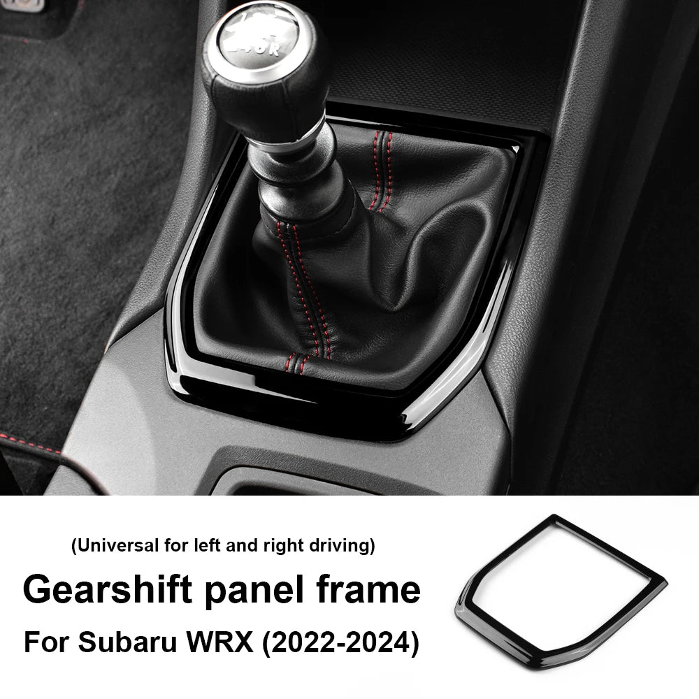 For Subaru WRX/ WRX STI 2022 2023 2024 ABS Carbon Fiber Sticker Car Gear Shift Panel Cover Interior Trim RHD LHD Accessories