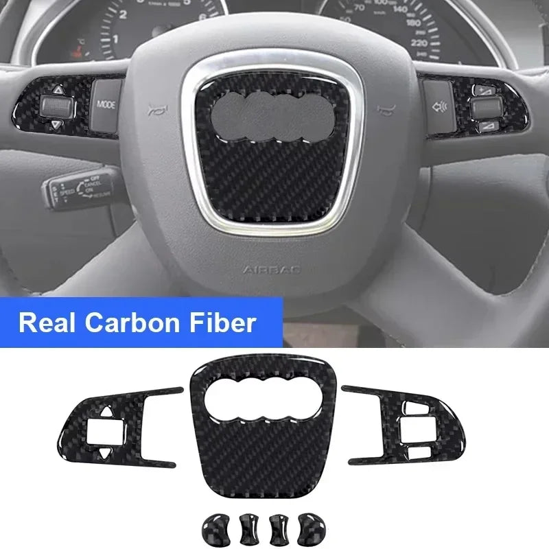 Real Carbon Fiber For Audi A4 B8 8K A6 C6 4F Q5 8R Q7 4L A3 