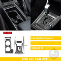 For Subaru Impreza 2009 2010 2011 Accessories Carbon Fiber Car Interior Gear Cuphold Panel CD Air Outlet Cover Trim Sticker