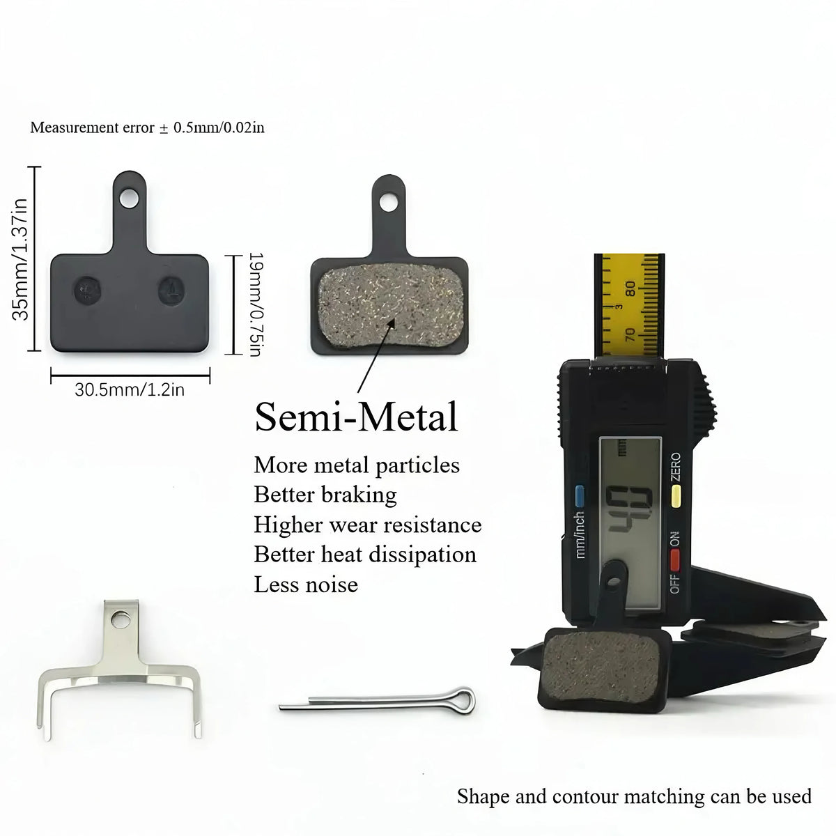 5/10/15/20/25/30Pairs Bicycle Mountain Bike Disc Brake Pads 