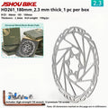 JSHOUBIKE Disc Brake Rotor 6 Bolt 160 180 203 220mm Thickened Stainless Steel 2.0mm 2.3mm For MTB E-BIKE Enduro DH Mountain Bike