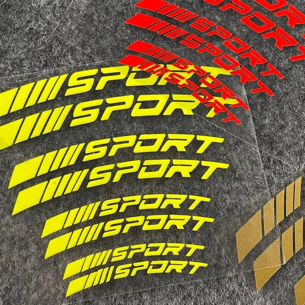 Sport Curve Brake Caliper Stickers Waterproof Reflective Hig