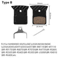 Bicycle Ceramic Disc Brake Pads Cooling Fins Ice Tech For Shimano XT SLX Deore DURA ACE ULTEGRA TIAGRA MTB Road Hydraulic Brake