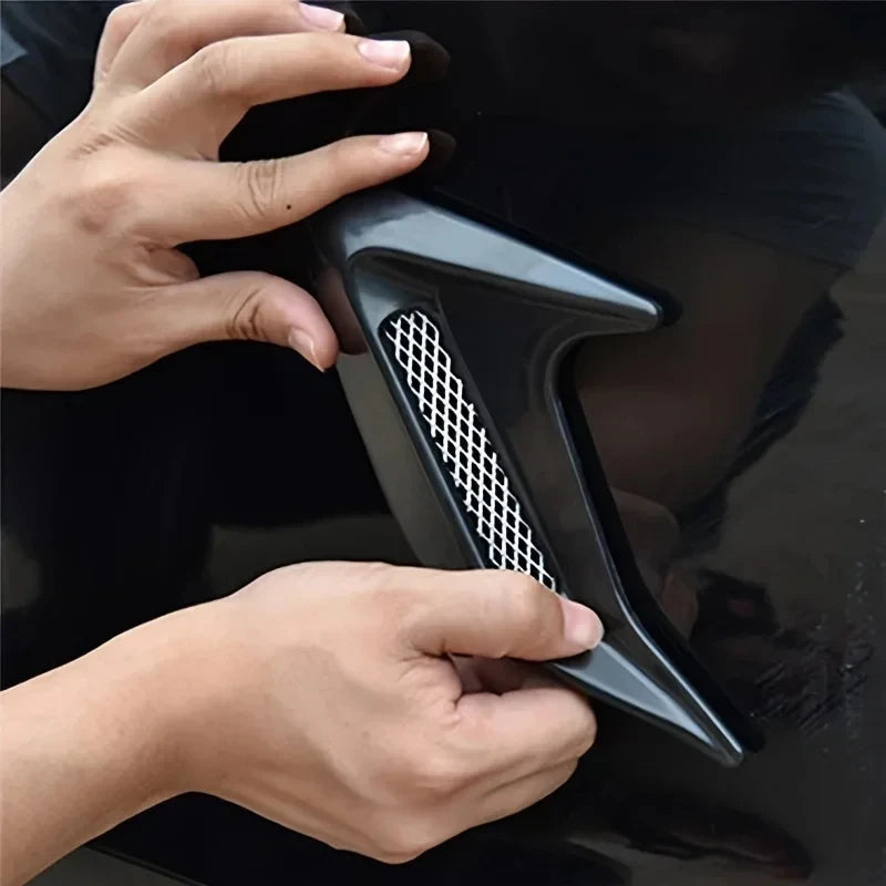 Carbon Fiber Universal Car Shark Gills Fender Side Air Flow 