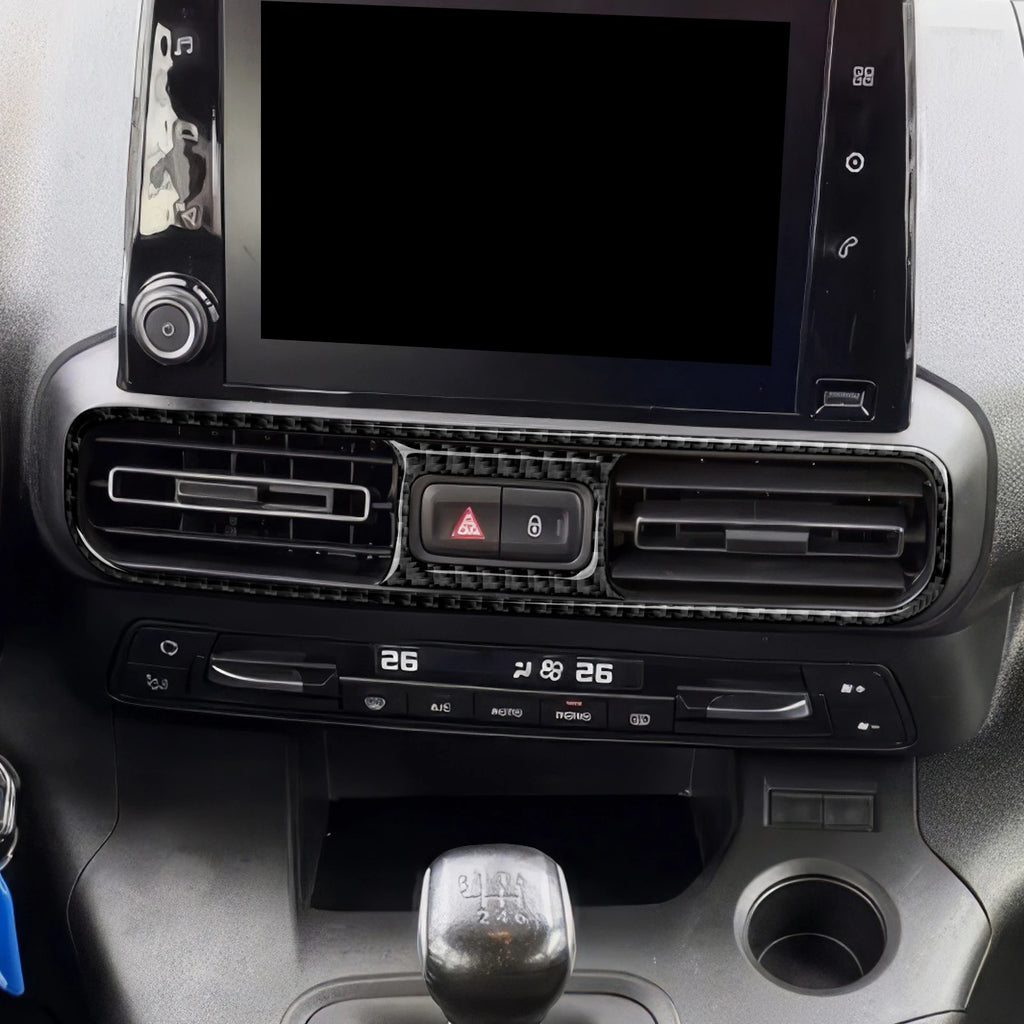 Carbon Fiber Interior Sticker. Car Center Console Side Air O