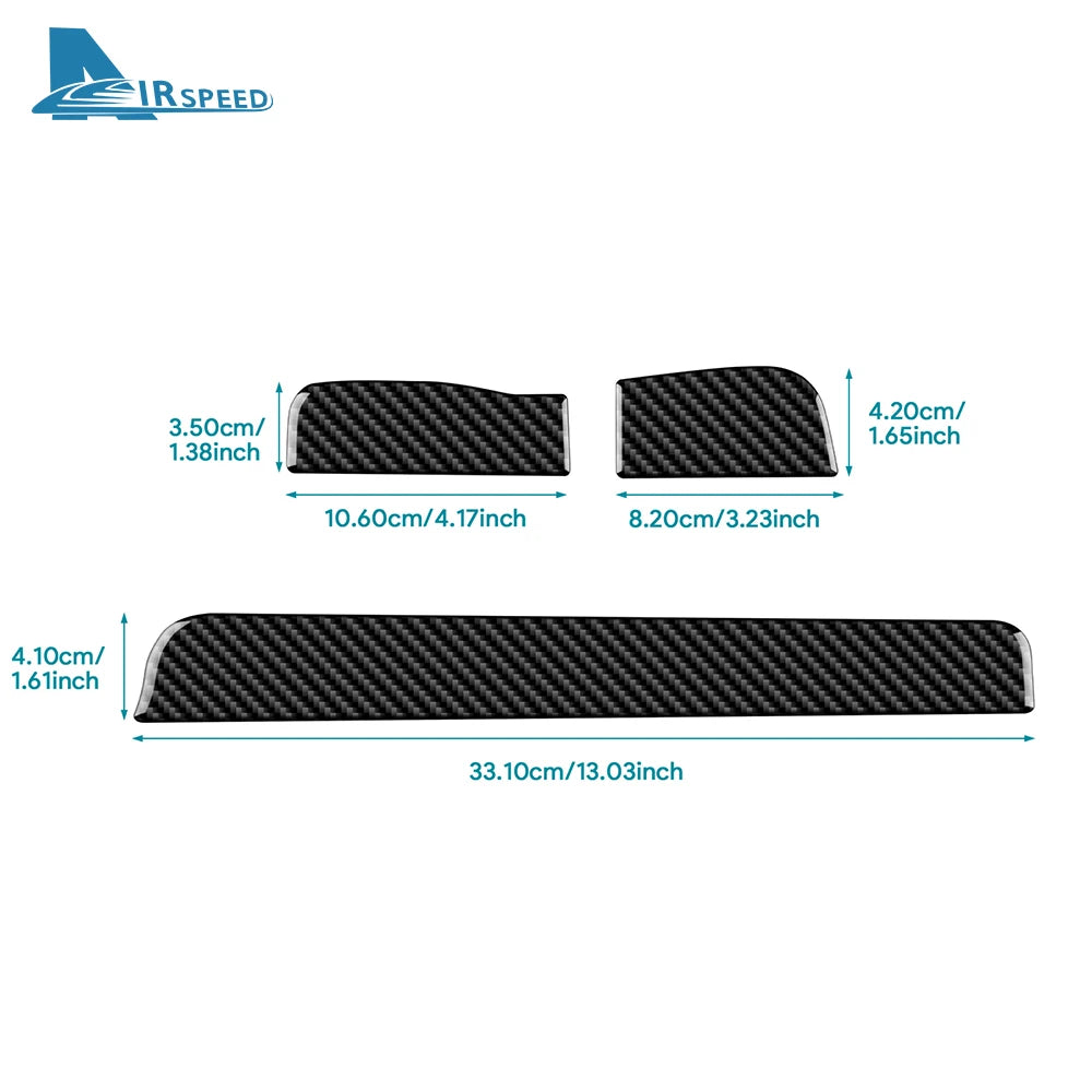 Real Soft Carbon Fiber Trim Sticker For Mercedes Benz SLK R1