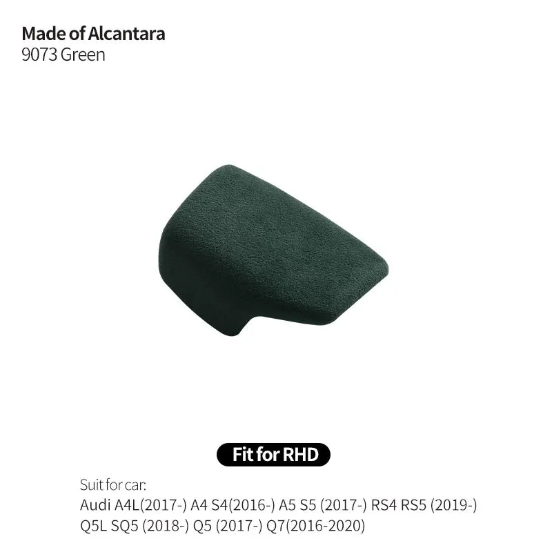 Made of Alcantara For Audi Sport B9 F5 FY A4 S4 A5 S5 RS4 RS5 Q5L SQ5 Q5 Q7 Gear Shift Knob Cover Trim Car Interior Accessories