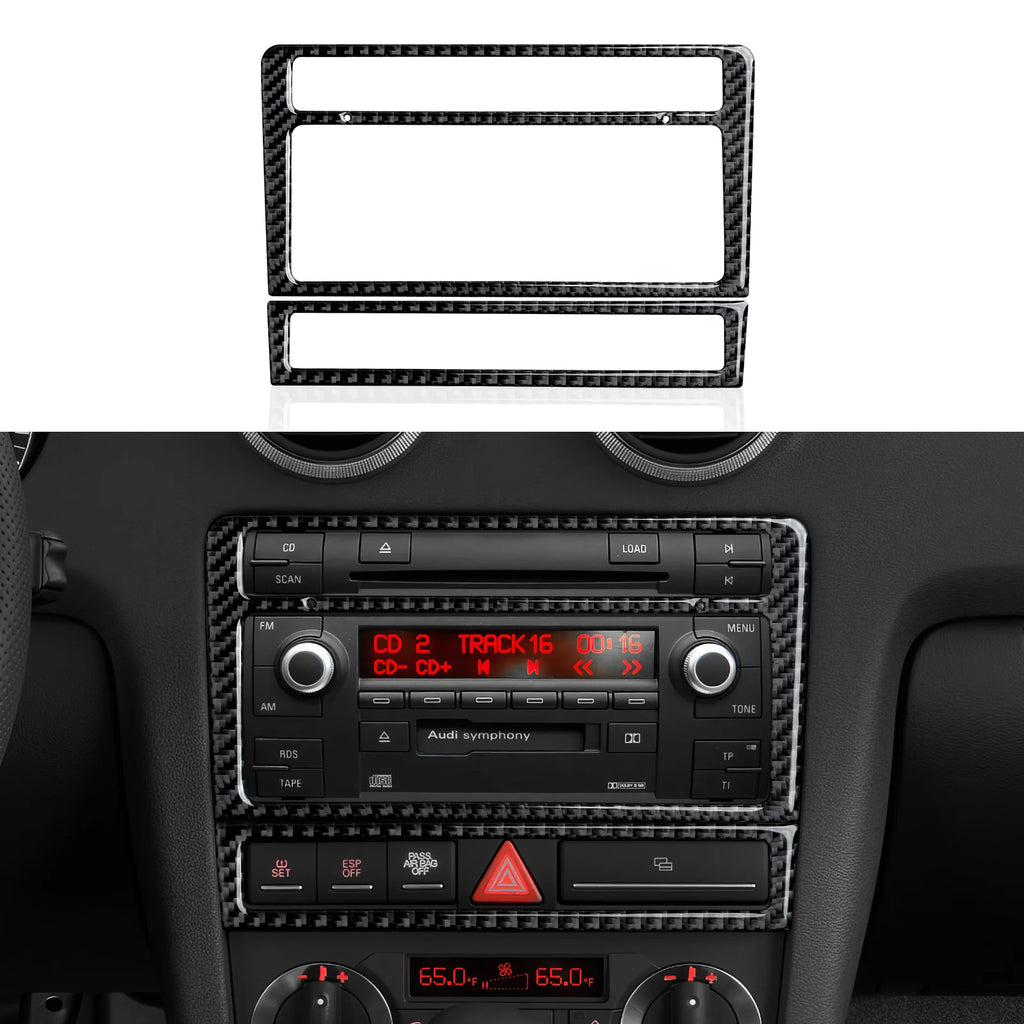 Car Center Console Gear Shift Panel Window Lift Carbon Fiber Interior Sticker For Audi A3 S3 RS3 (2003-2012) Trim Accessories