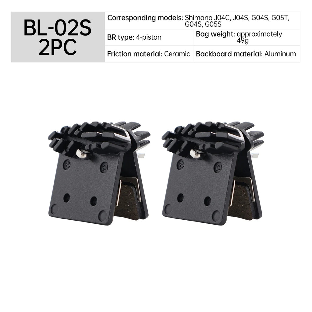 Shimano Compatible Metal Ceramic Disc Brake Pads for MTB Ebike Bike Front And Rear Cycling Accessories