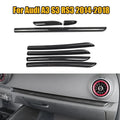Carbon Fiber Style Dashboard Decoration Cover Trim For Audi 