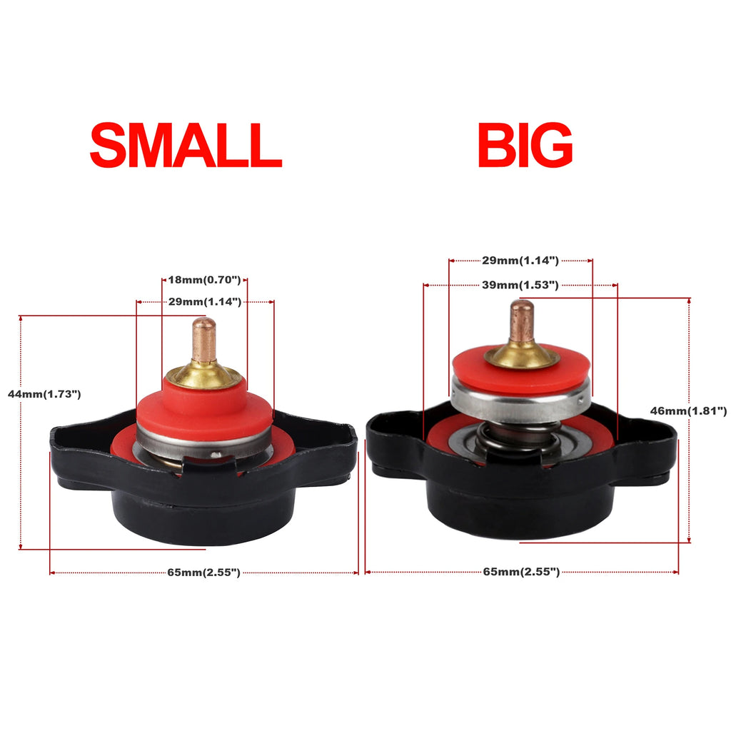 Universal Car Motorcycle Thermo Radiator Cap 0.9 1.1 1.3 1.8