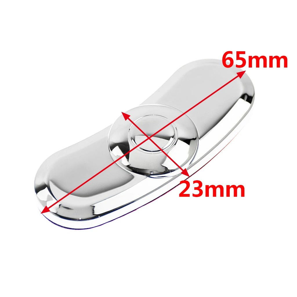 Motorcycle Front Rear Brake Caliper Sticker ABS Chrome For H
