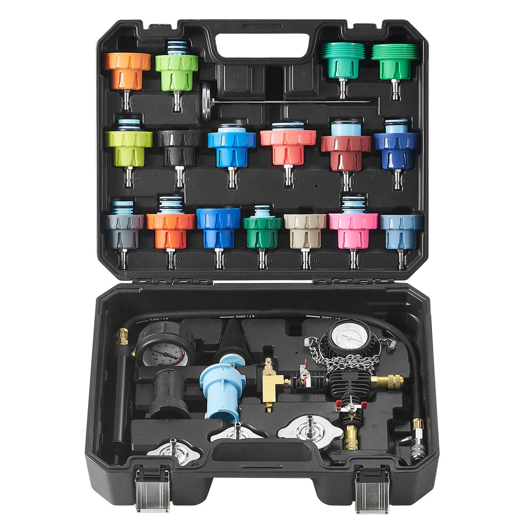 SucceBuy 28 Pcs Universal Radiator Pressure Tester Kit Manua