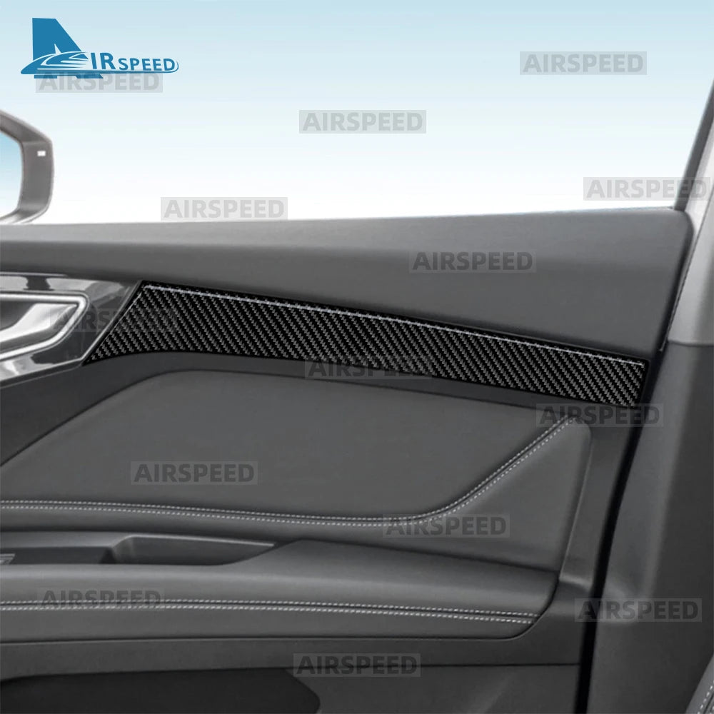 Real Soft Carbon Fiber Sticker For Audi Q4 e-tron 2021 2022 