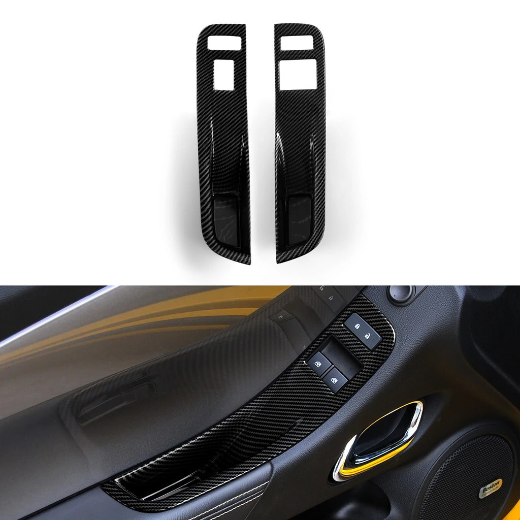 ABS Trim Car Center Console Gear Shift Panel Cover Carbon Fiber Interior Sticker For Chevrolet Camaro ZL1 2010-2015 Accessories