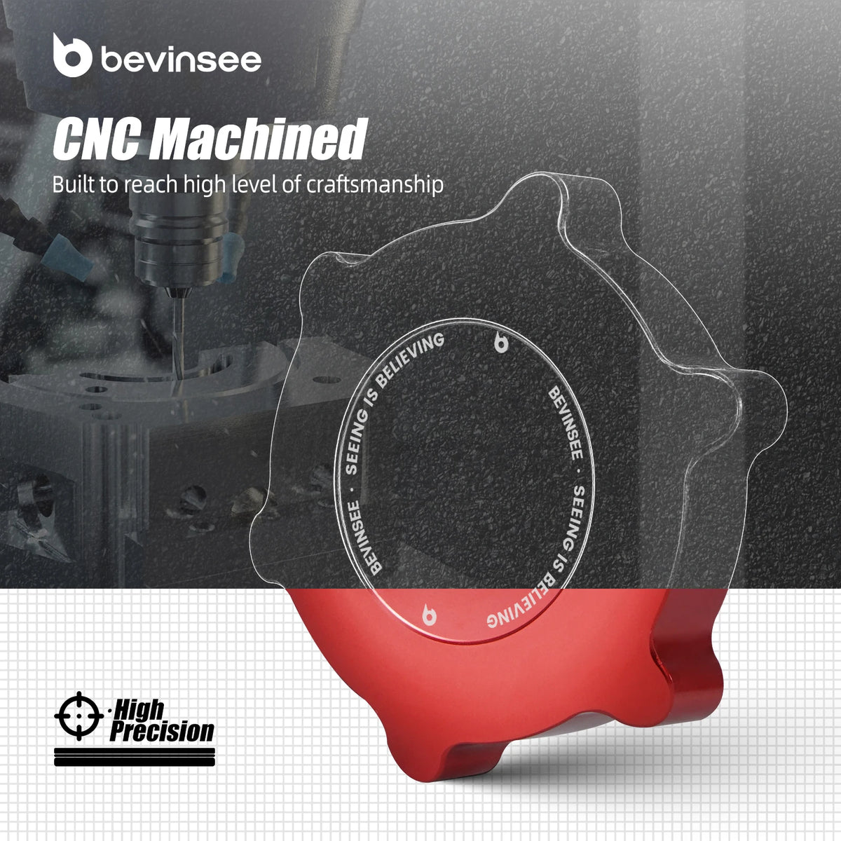 BEVINSEE M Style Engine Oil Filler Neck Sealing Cap for BMW 