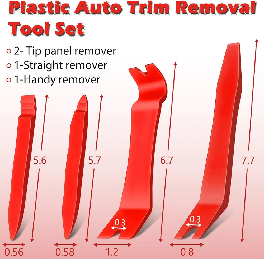 7Pcs Car Trim Removal Tool Kit Non-Scratch Plastic Pry Tool 