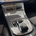 Car ABS Carbon Fiber Texture Console Gear Panel Cover Frame 