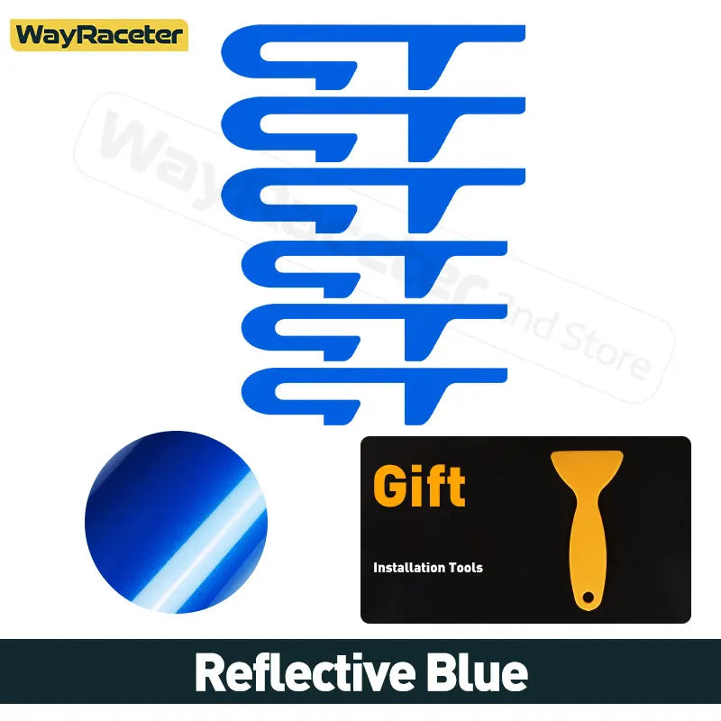 6 Pcs Car Brake Caliper Sticker Hi Temp Waterproof Reflective Decal For Renault Megane RS Clio Sandero GT Twingo Laguna Arkana