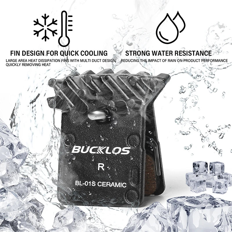 BUCKLOS Bicycle Brake Pads Durable Ceramic Road Mountain Bik