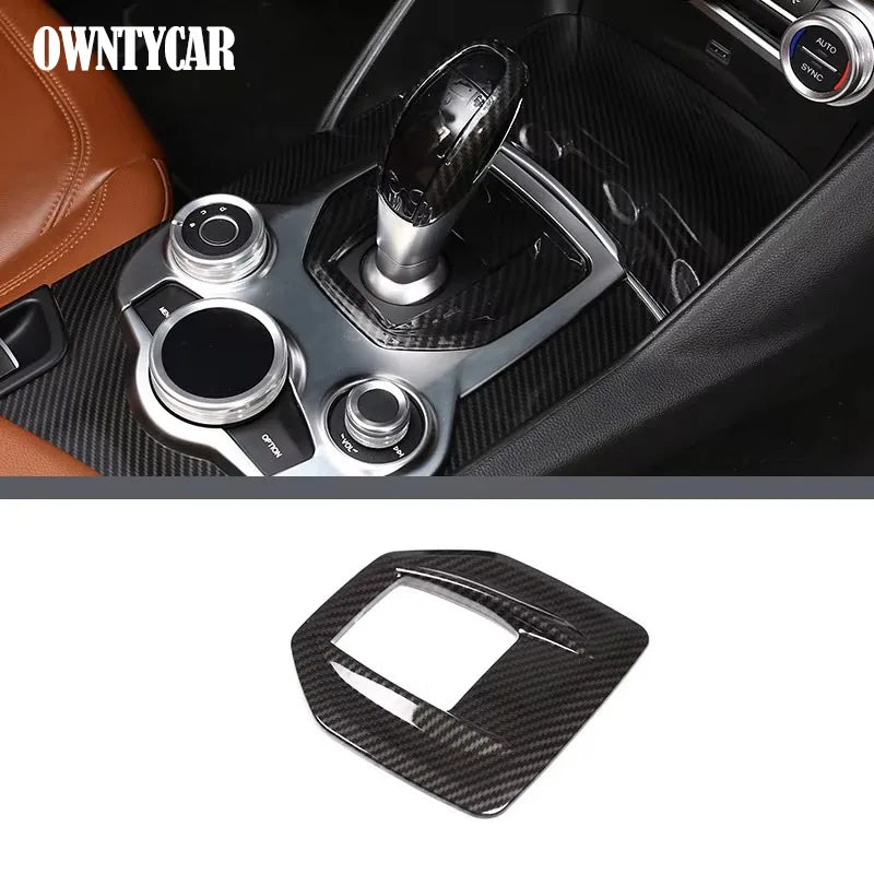 ABS Carbon Fiber For Alfa Romeo Stelvio 2017-2020 Car Interior Trim Sticker Accessories Car Modification Car Styling