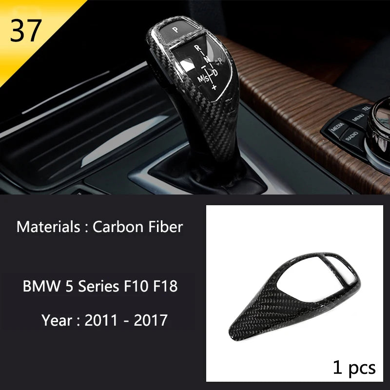 For BMW 5 Series F10 F11 F18 Accessories Stainless Steel Modified Interior Car Central Air Outlet Set Trim Sticker Frame Styling
