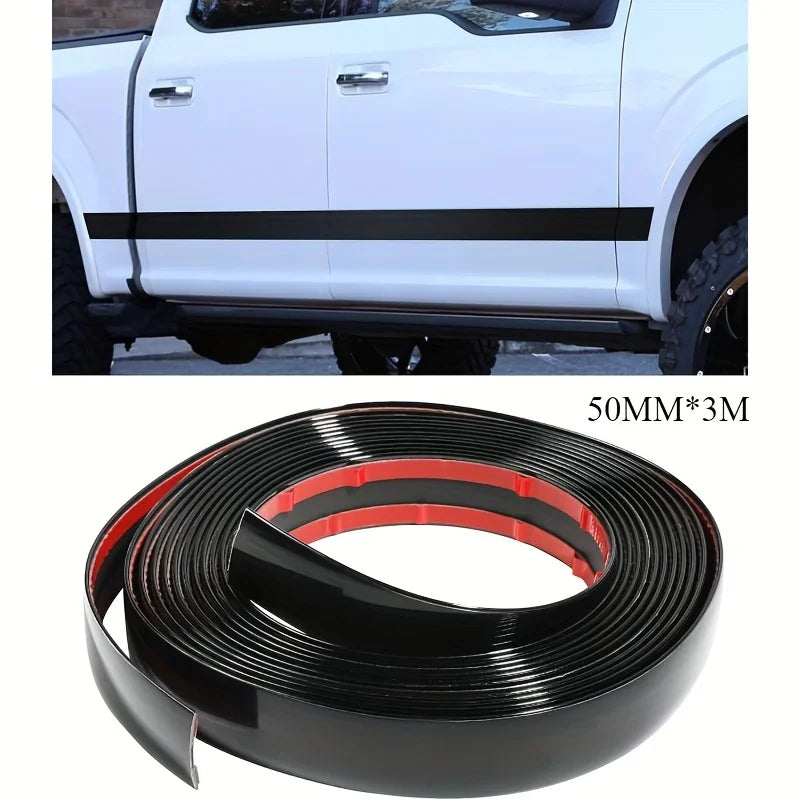 YITAPE Self Adhesive Car Chrome Trim Strip PVC Exterior Side