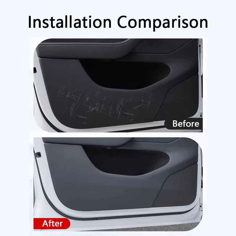 Car Door Anti-Kick Pad For Tesla Model YL 6-Seater Leather S