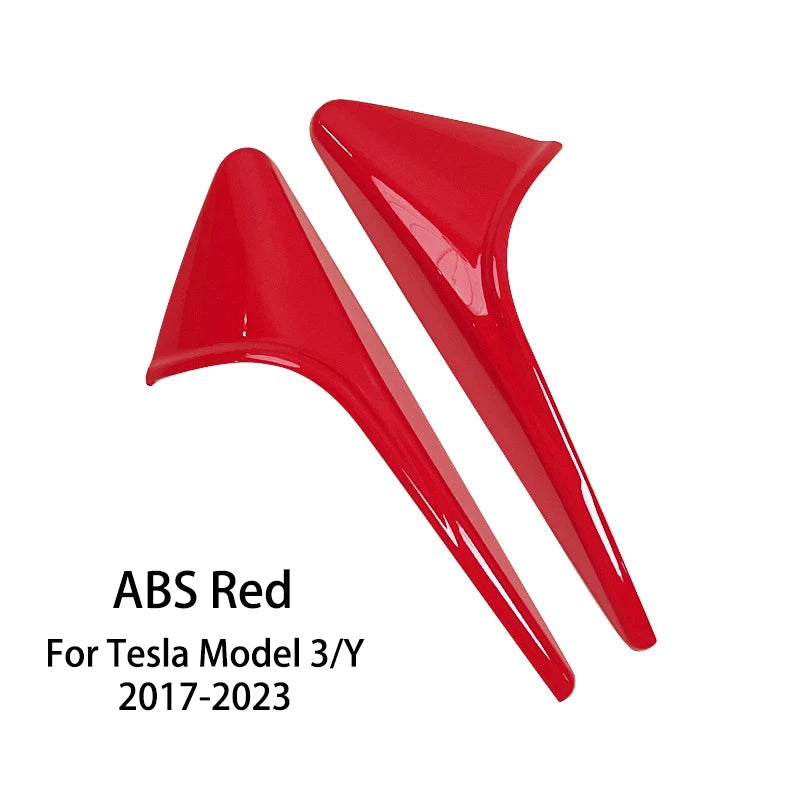For Tesla Model 3/Y Side Camera Protection Cover Carbon Fiber Fender Trim Cover Car Modification Accessories Tesla 2017-2025