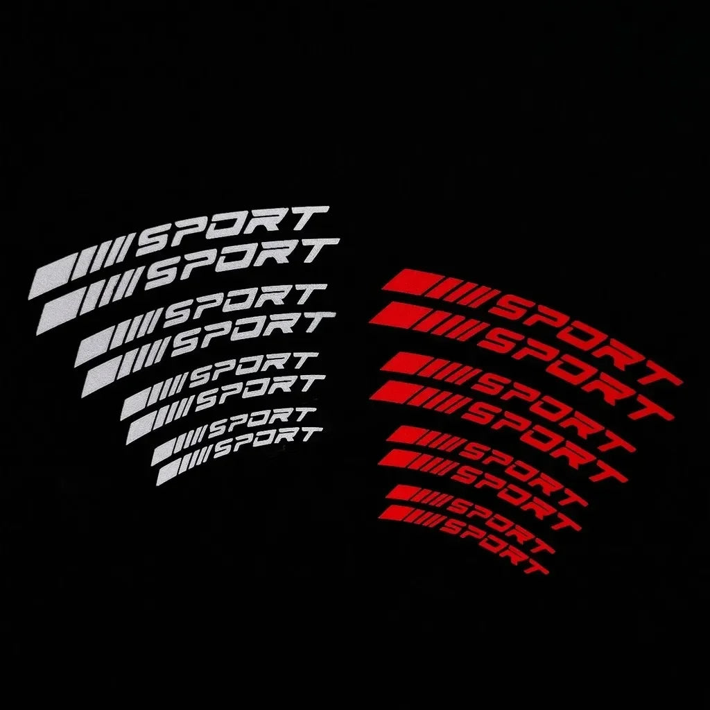 Sport Curve Brake Caliper Stickers Waterproof Reflective Hig