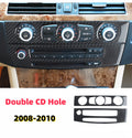 For BMW E60 2004-2010 Carbon Fiber Interior Car Central Console Air Conditioning CD Panel Trim Cover Наклейка На Автомобиль