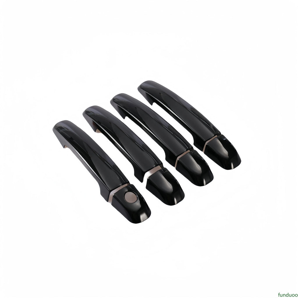 Glossy Black Carbon Fiber Car Door Handle Cover Trim Sticker