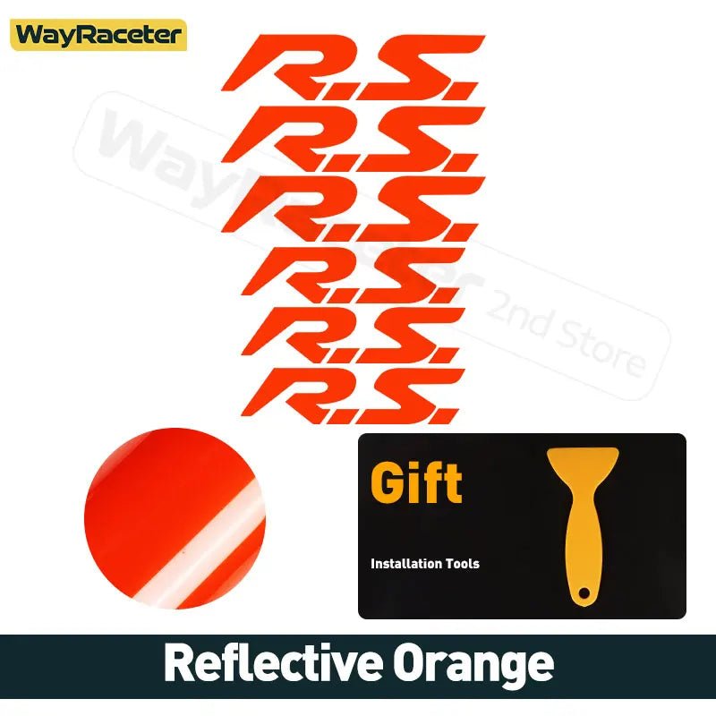6 Pcs Car Brake Caliper Sticker Hi Temp Waterproof Reflective Decal For Renault Megane RS Clio Sandero GT Twingo Laguna Arkana