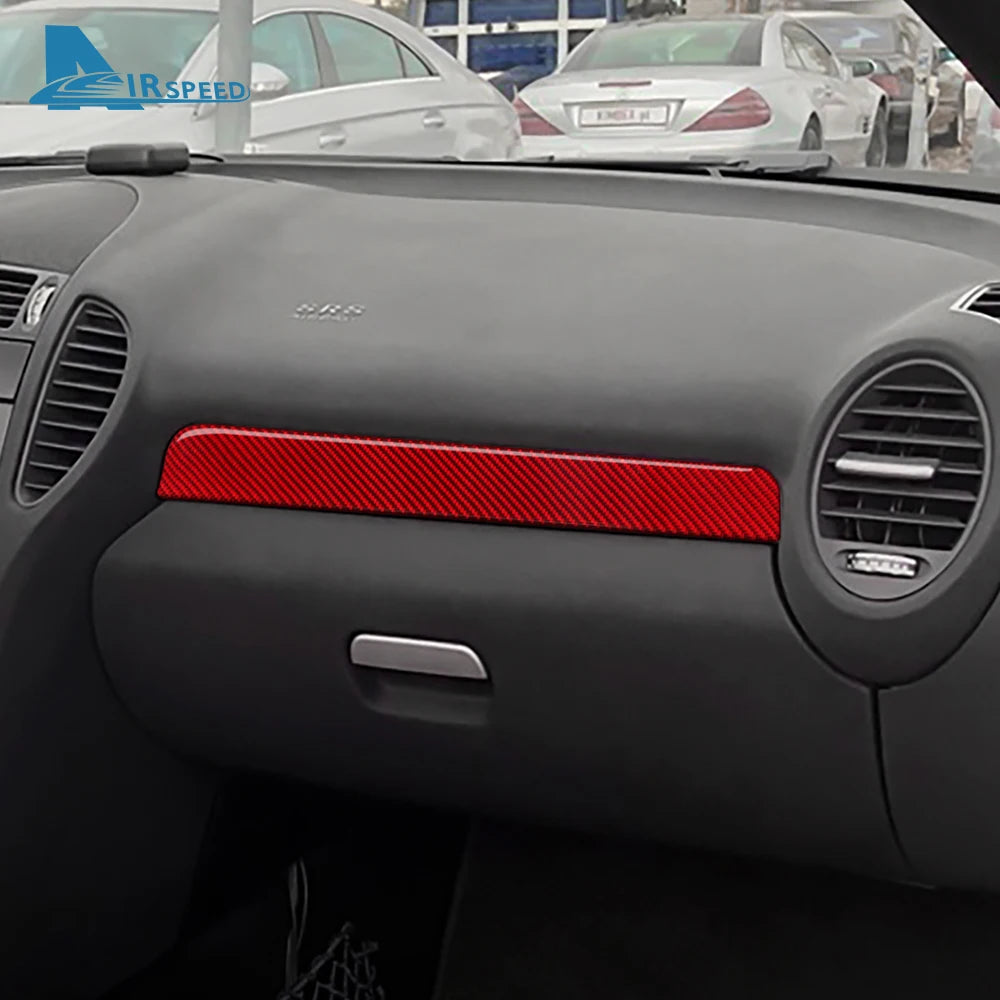 Real Soft Carbon Fiber Trim Sticker For Mercedes Benz SLK R1