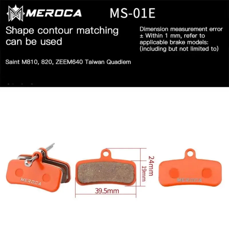 MEROCA 4 Piston Mtb Bike Hydraulic Brake Pads For Saint M810