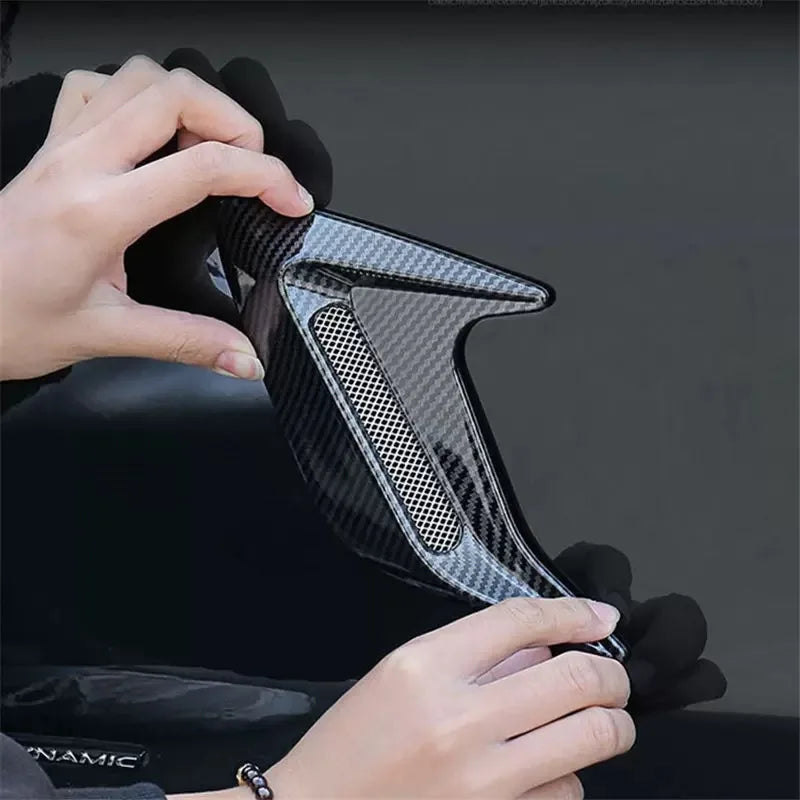 Carbon Fiber Universal Car Shark Gills Fender Side Air Flow 