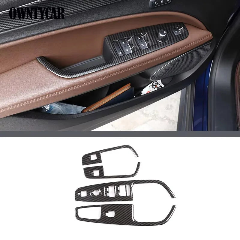 ABS Carbon Fiber For Alfa Romeo Stelvio 2017-2020 Car Interior Trim Sticker Accessories Car Modification Car Styling