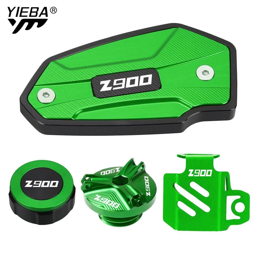 For Kawasaki Z900 ABS 2017-2022 2023 2024 Motorcycle Front Rear Brake Fluid Reservoir Cover Engine Oil Filler Cap Protector Z900