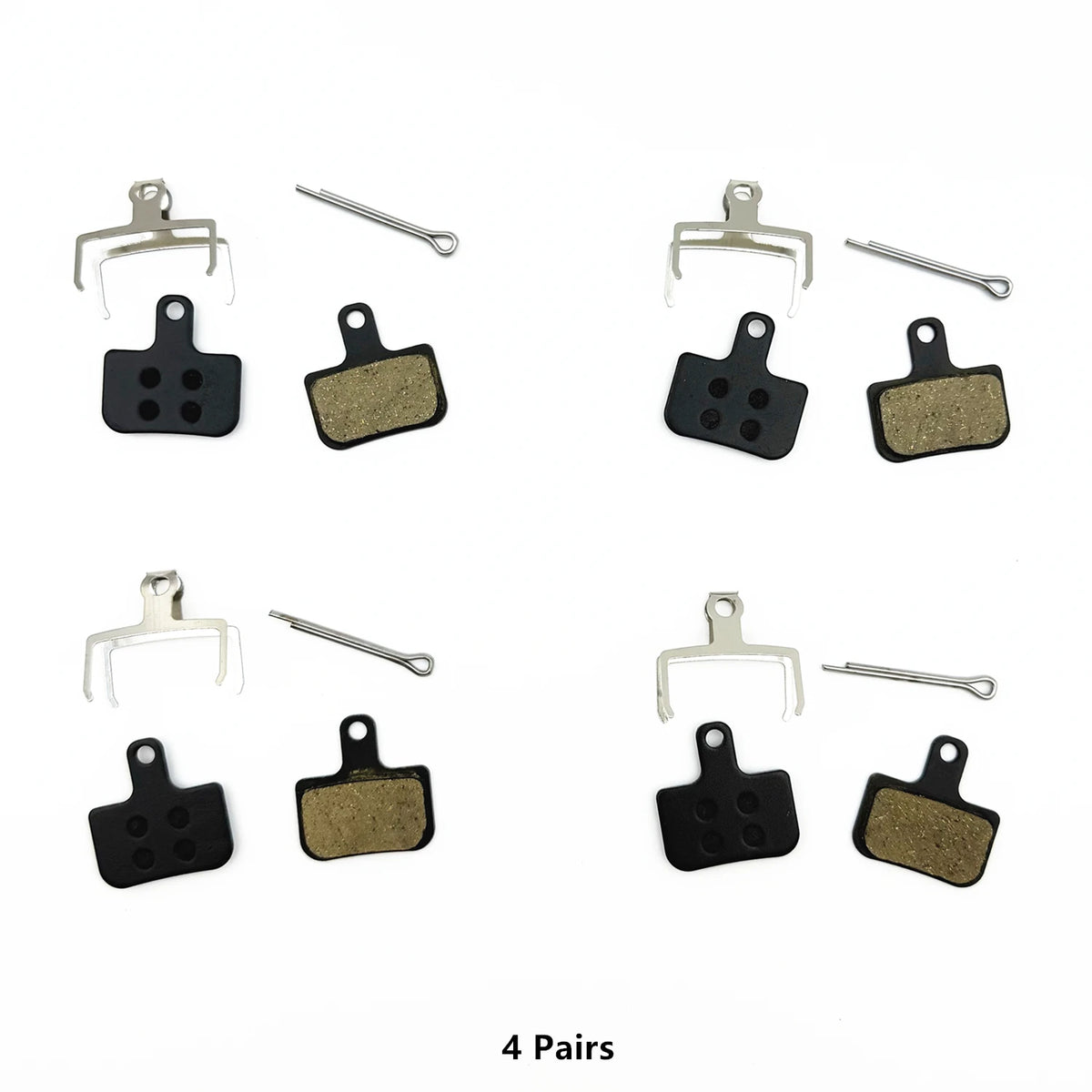 Resin Disc Brake Pads for Mountain Bike - 2/4/8/12 Pairs Compatible with Sram Level T/TL/Ultimate/TLM DB Elixir 9/7/5/3/1/CR/R
