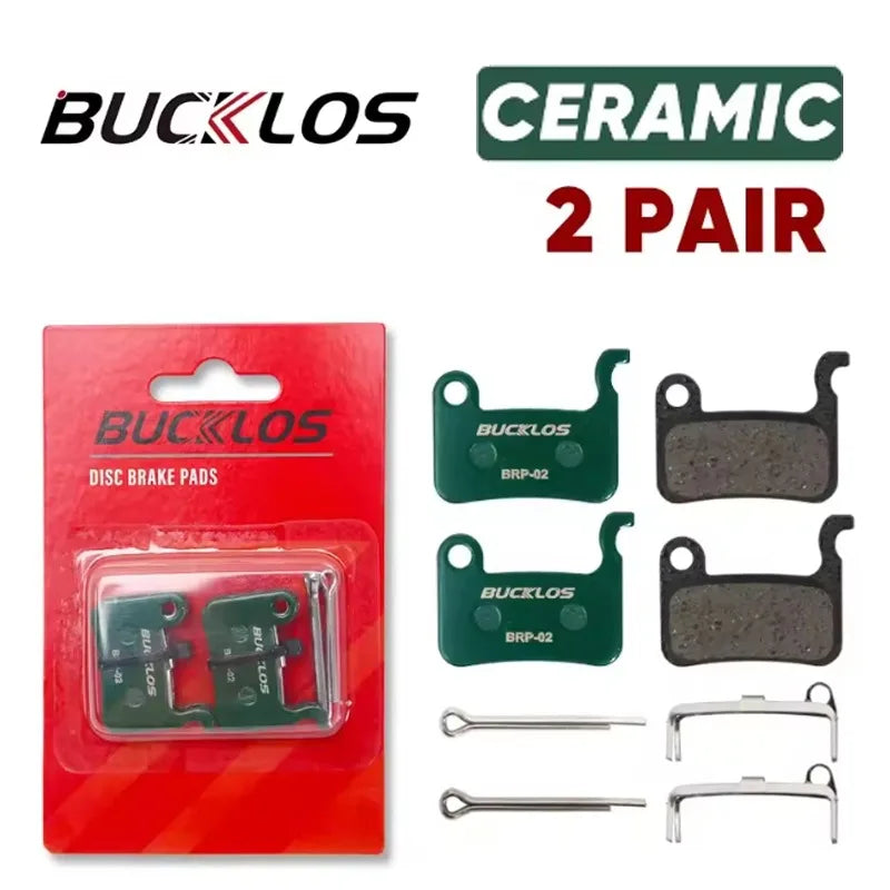BUCKLOS Bike Brake Pads Resin/Ceramic/Copper-Based/Sintered-Metal Hydraulic Brake Pad wear-resistant Bike Pads Bicycle Parts