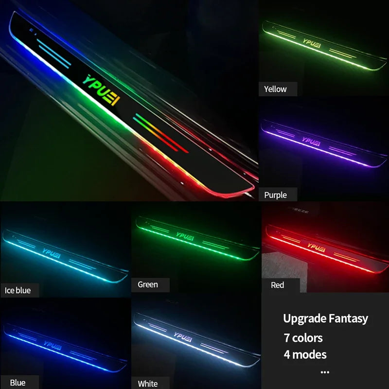 Car Acrylic LED Welcome Pedal Door Sill Light For Opel Zafir