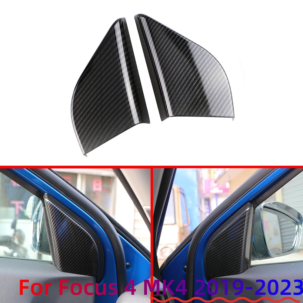 2Pcs/Set A Pillar Audio Speaker Trim Decoration Sticker for 
