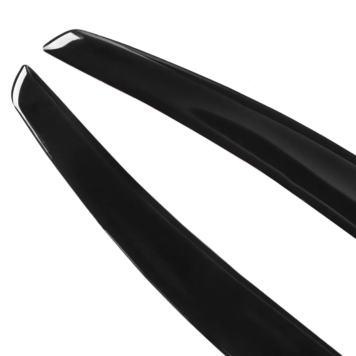 2Pcs Glossy Black Car Rear Tail Lamp Side Brake Light Cover 
