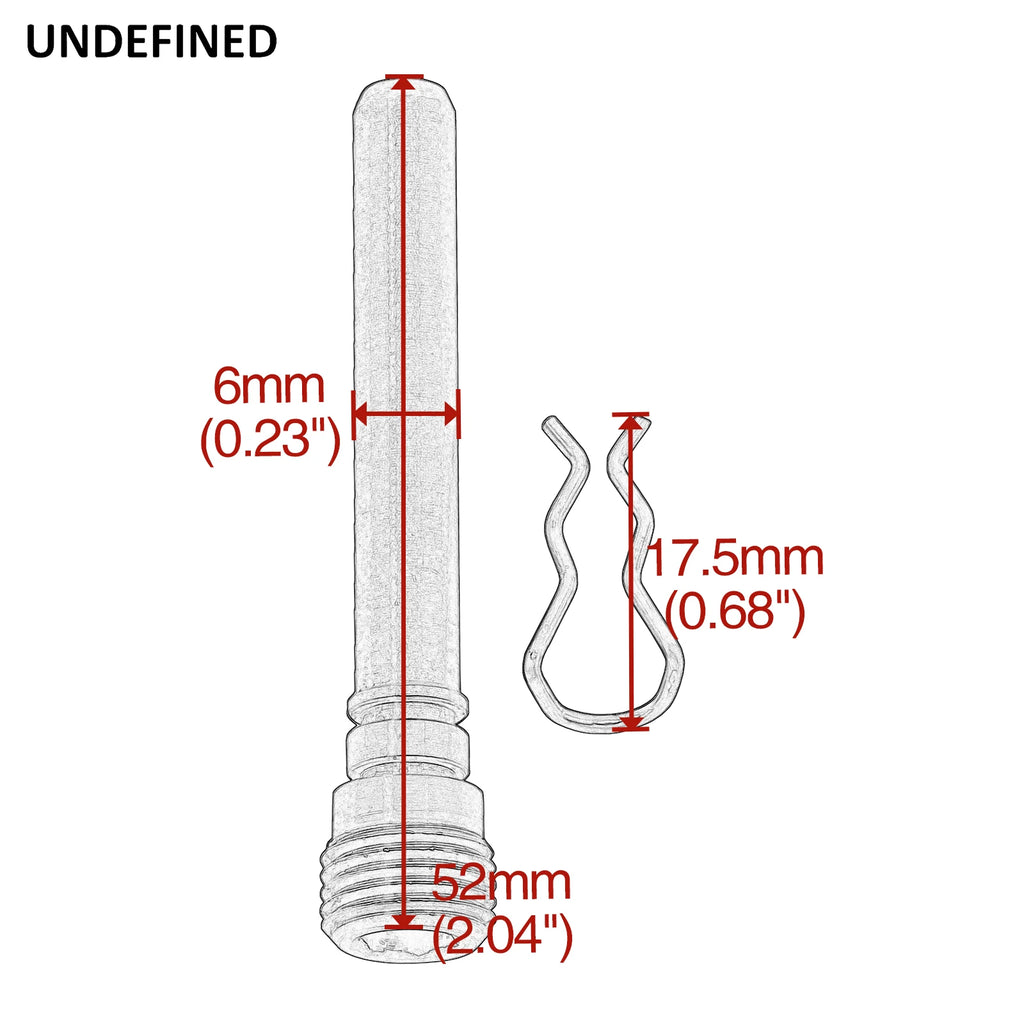 Motorcycle Front Brake Caliper Pad Pin Stainless Steel For H