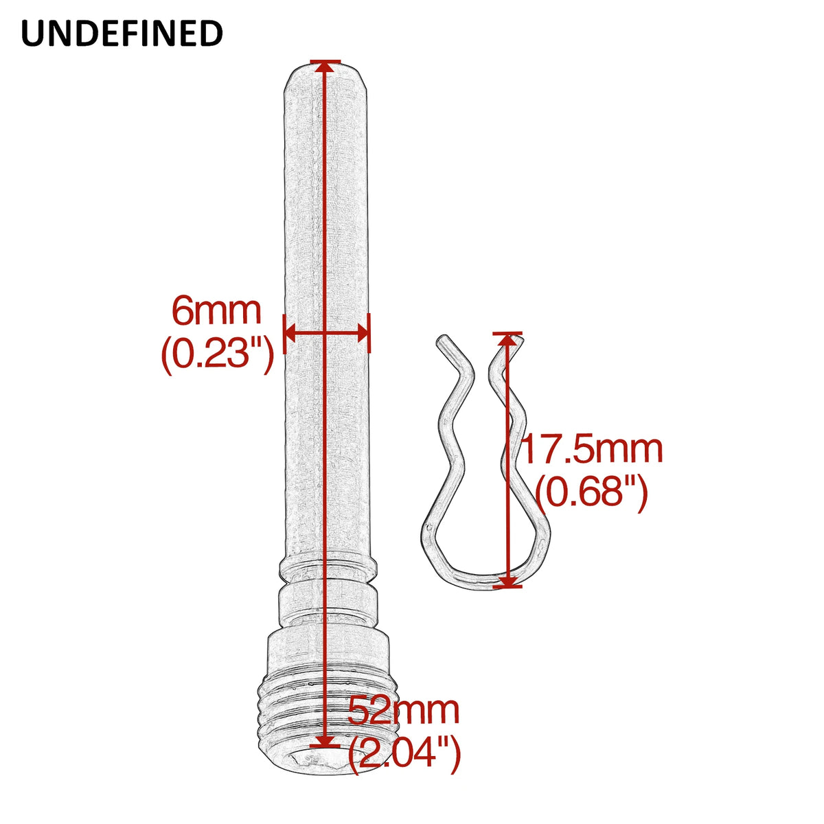 Motorcycle Front Brake Caliper Pad Pin Stainless Steel For H