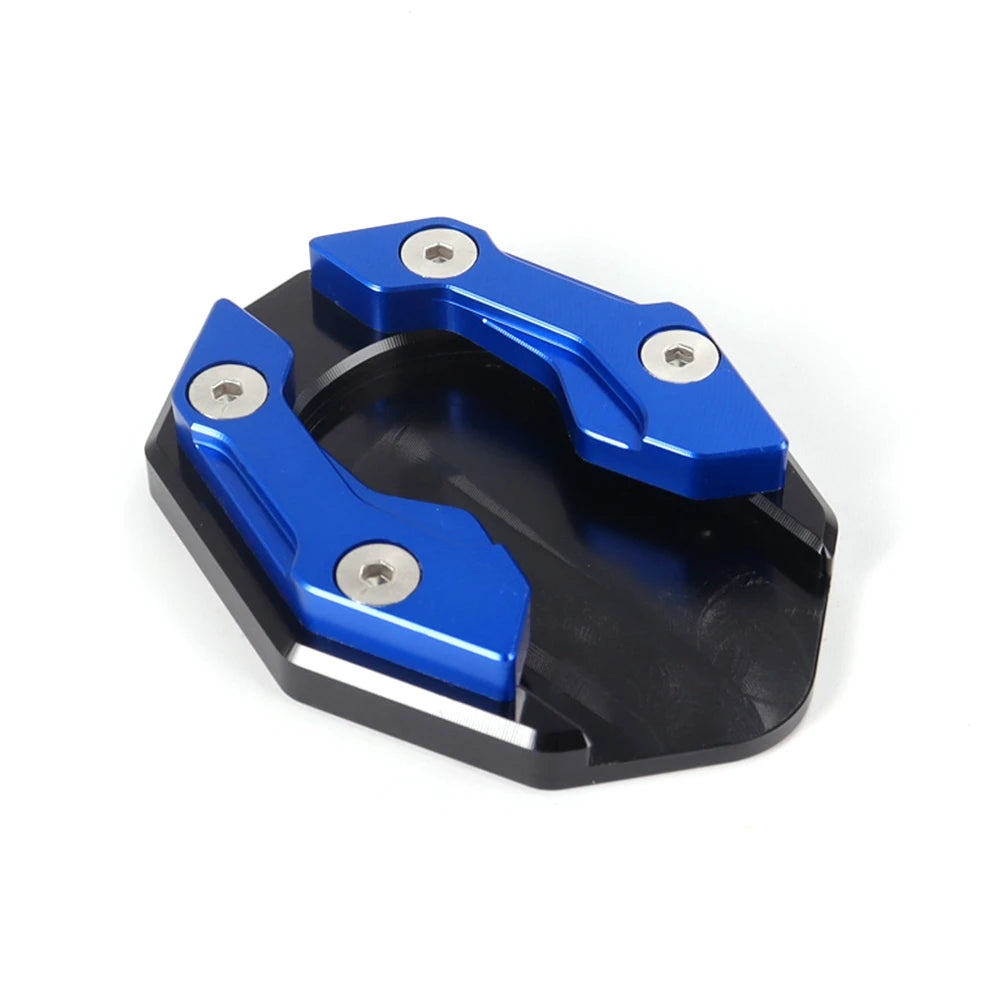 Aluminum Motorcycle Side Stand Pad Universal Enlarger Foot Extension Kickstand Support Plate for Motorbike Modification