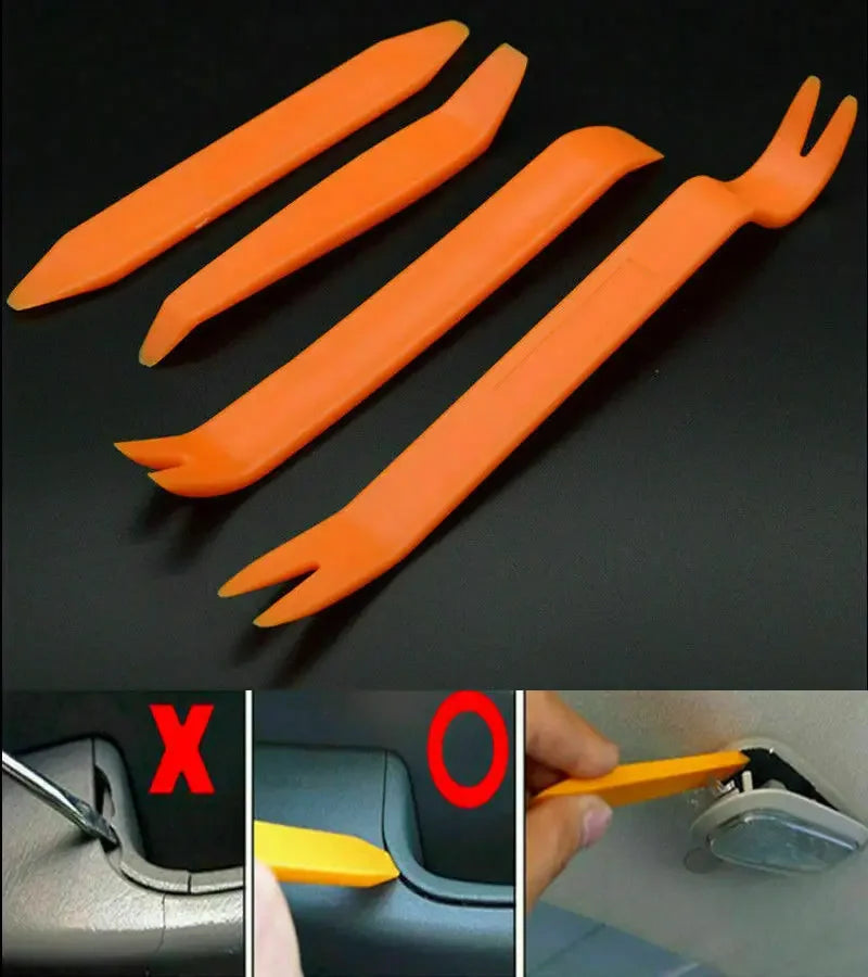 4X CAR TRIM REMOVAL TOOL KIT PANEL DOOR PRY DASH PLASTIC INT