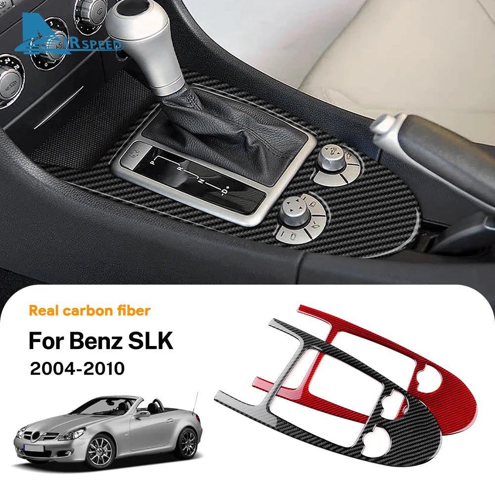 Real Soft Carbon Fiber Trim Sticker For Mercedes Benz SLK R1