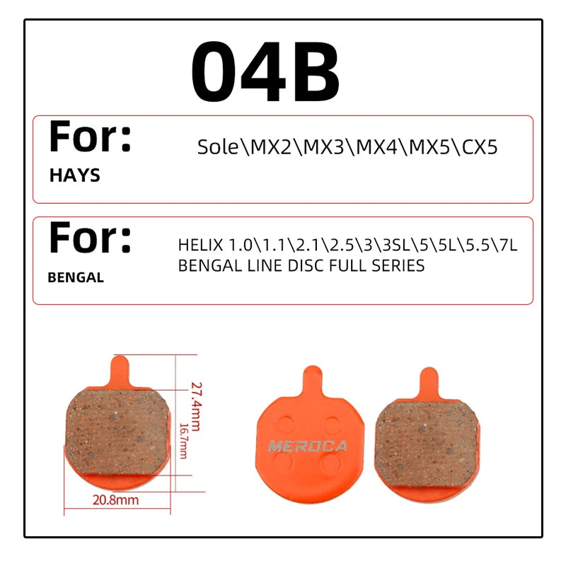 Bicycle Resin Brake Pad Mtb For Shimano M375 M445 Mt200 Bb5 Bb7 Mountain Road Bike Hydraulic Disc Brake Pads